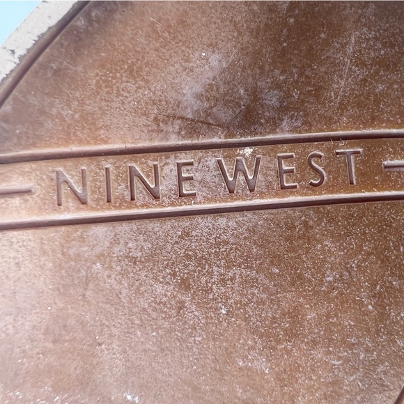 Nine West Brown Leather Buckle Up Pointed Toe Tall Boots Size 8 Women’s - Picture 2 of 11